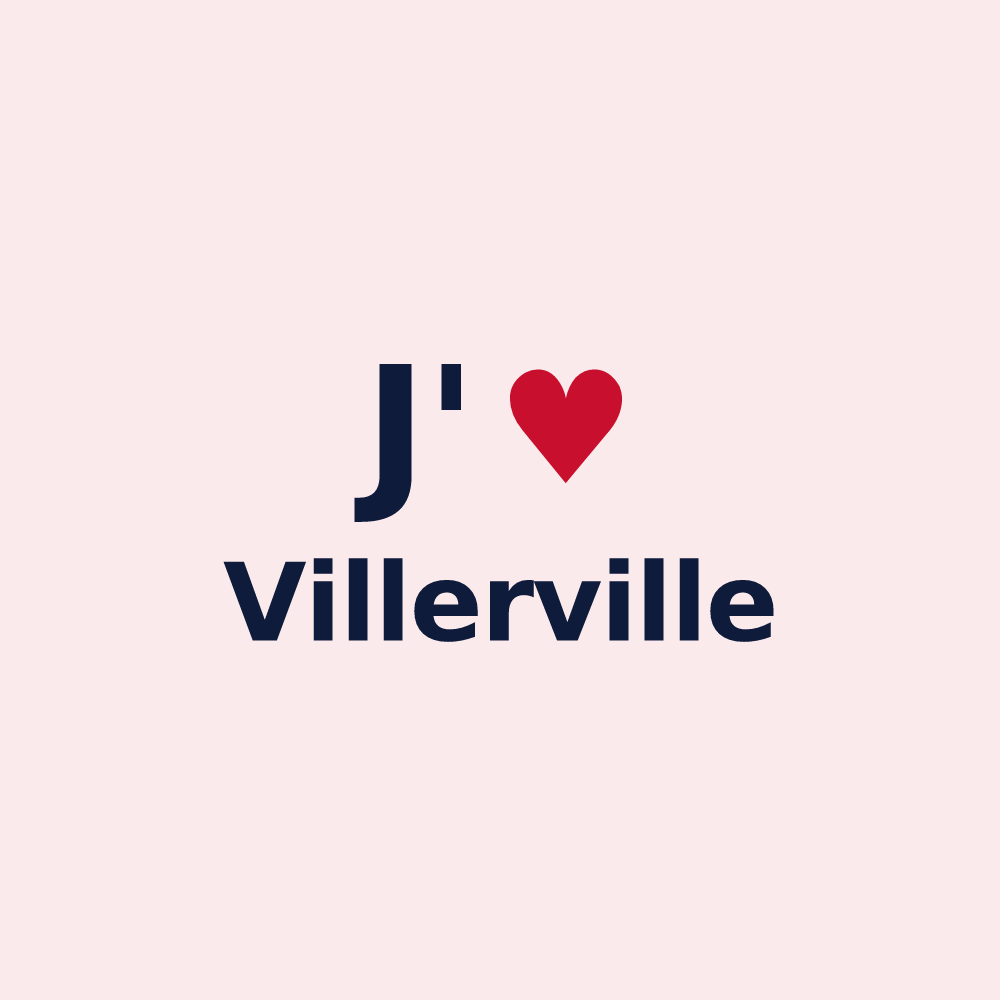 Magnet personnalisé Villerville — design J'aime Villerville