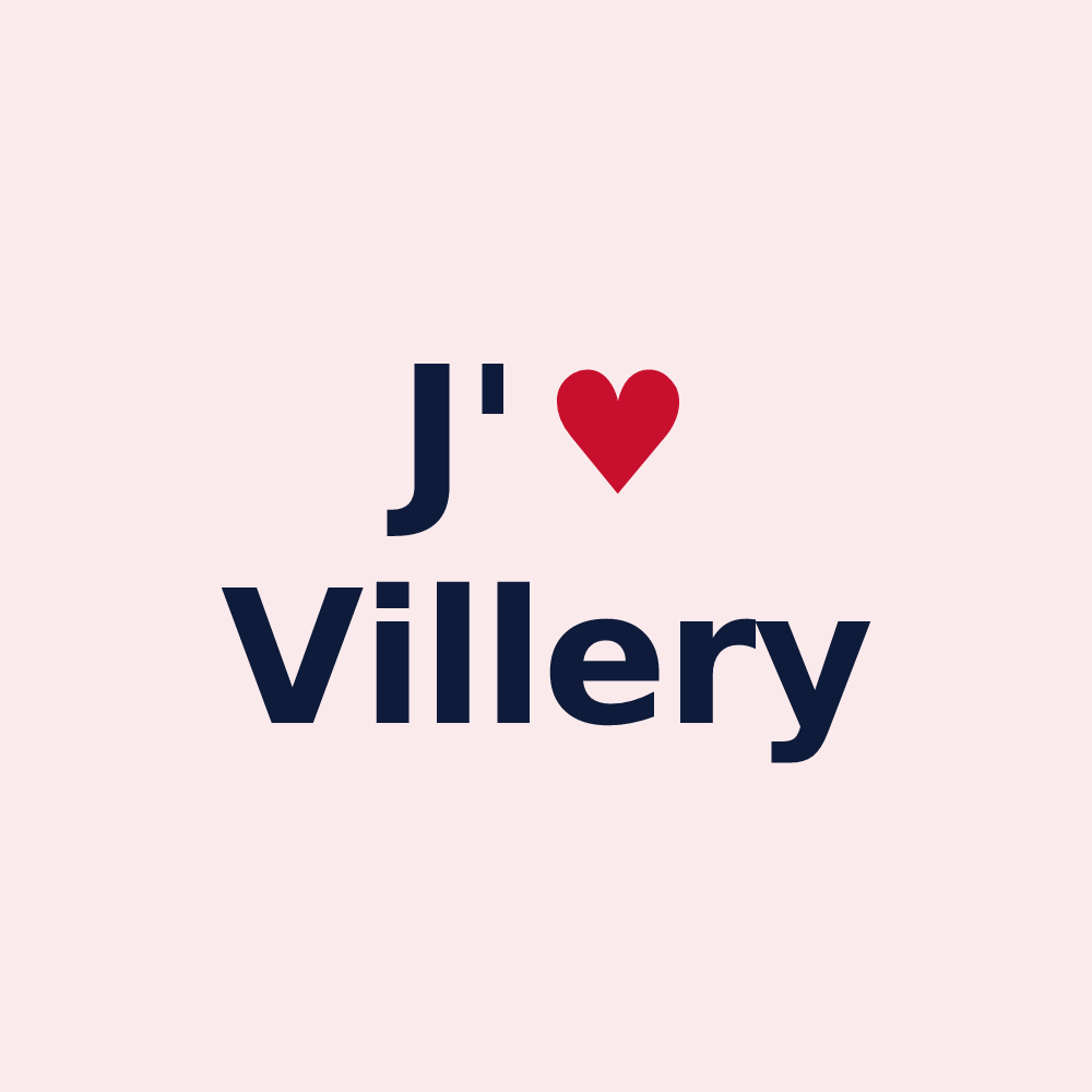 Magnet personnalisé Villery — design J'aime Villery