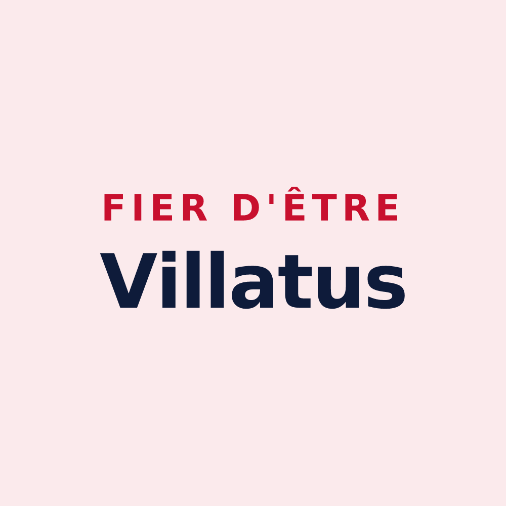 Magnet « Fier d'être Villatus » — design pour Villes