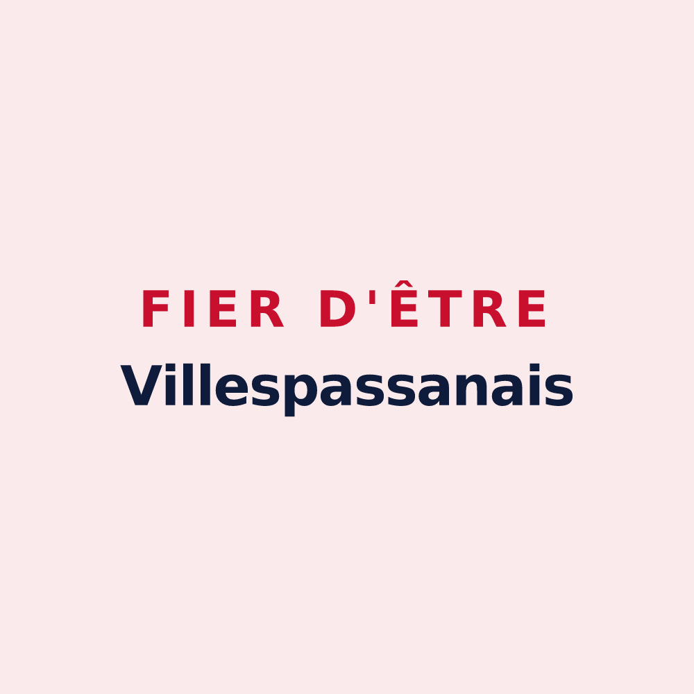Magnet « Fier d'être Villespassanais » — design pour Villespassans
