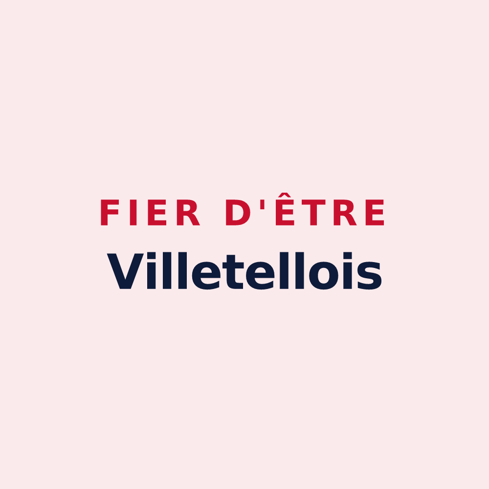 Magnet « Fier d'être Villetellois » — design pour Villetelle