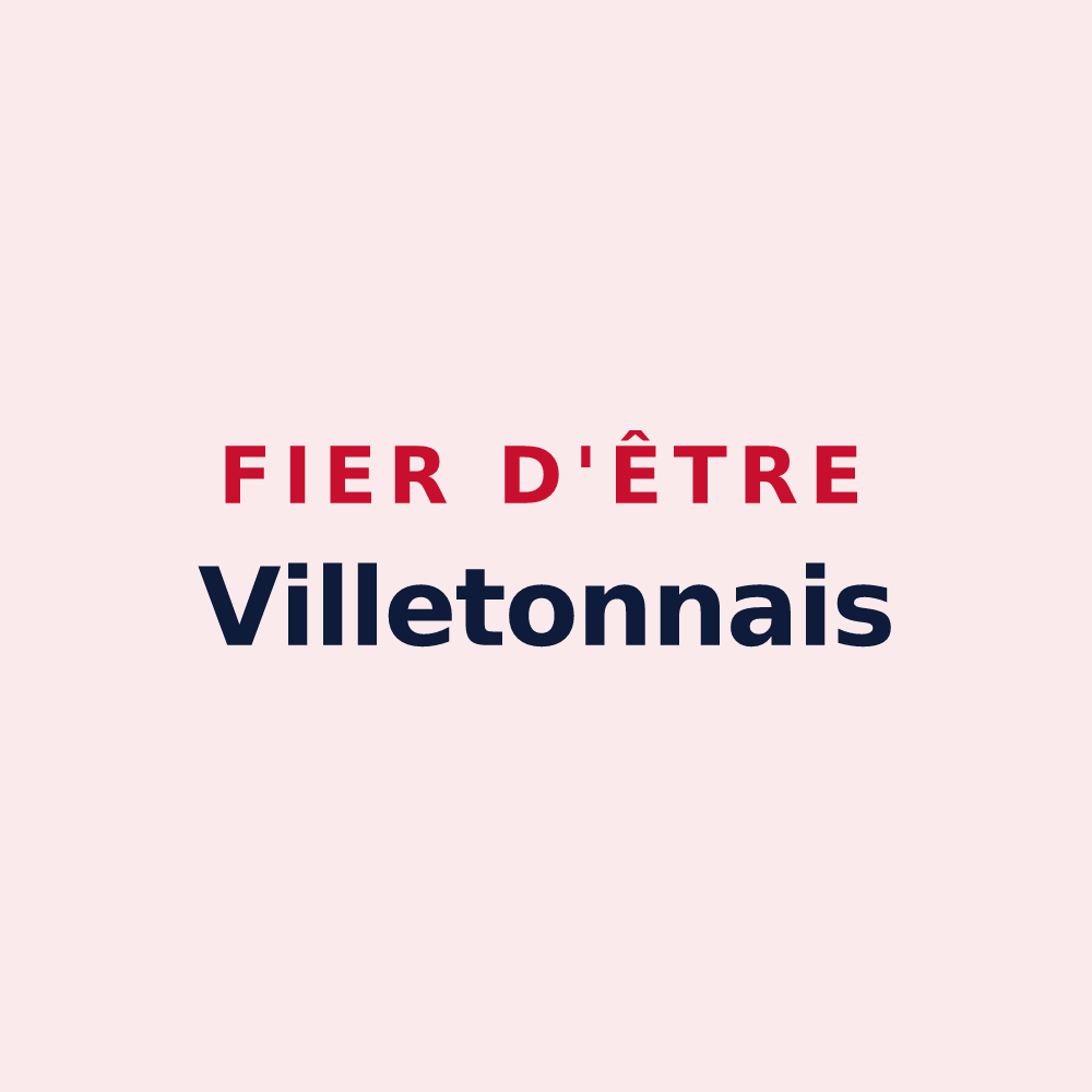 Magnet « Fier d'être Villetonnais » — design pour Villeton