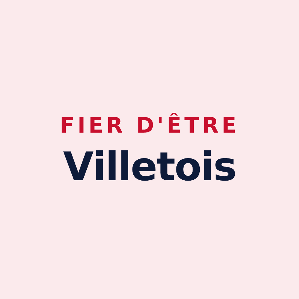 Magnet « Fier d'être Villetois » — design pour Villette-sur-Ain