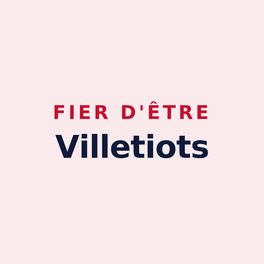 Magnet « Fier d'être Villetiots » — design pour Villette-sur-Aube