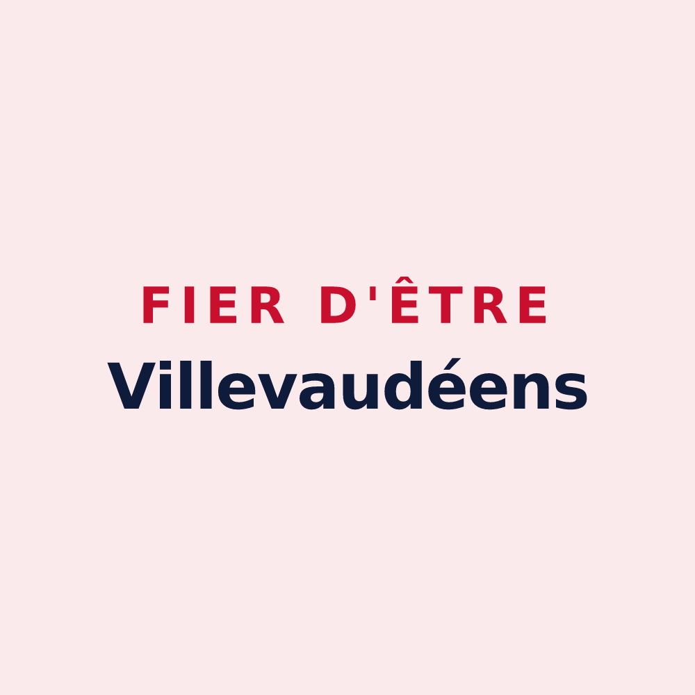 Magnet « Fier d'être Villevaudéens » — design pour Villevaudé