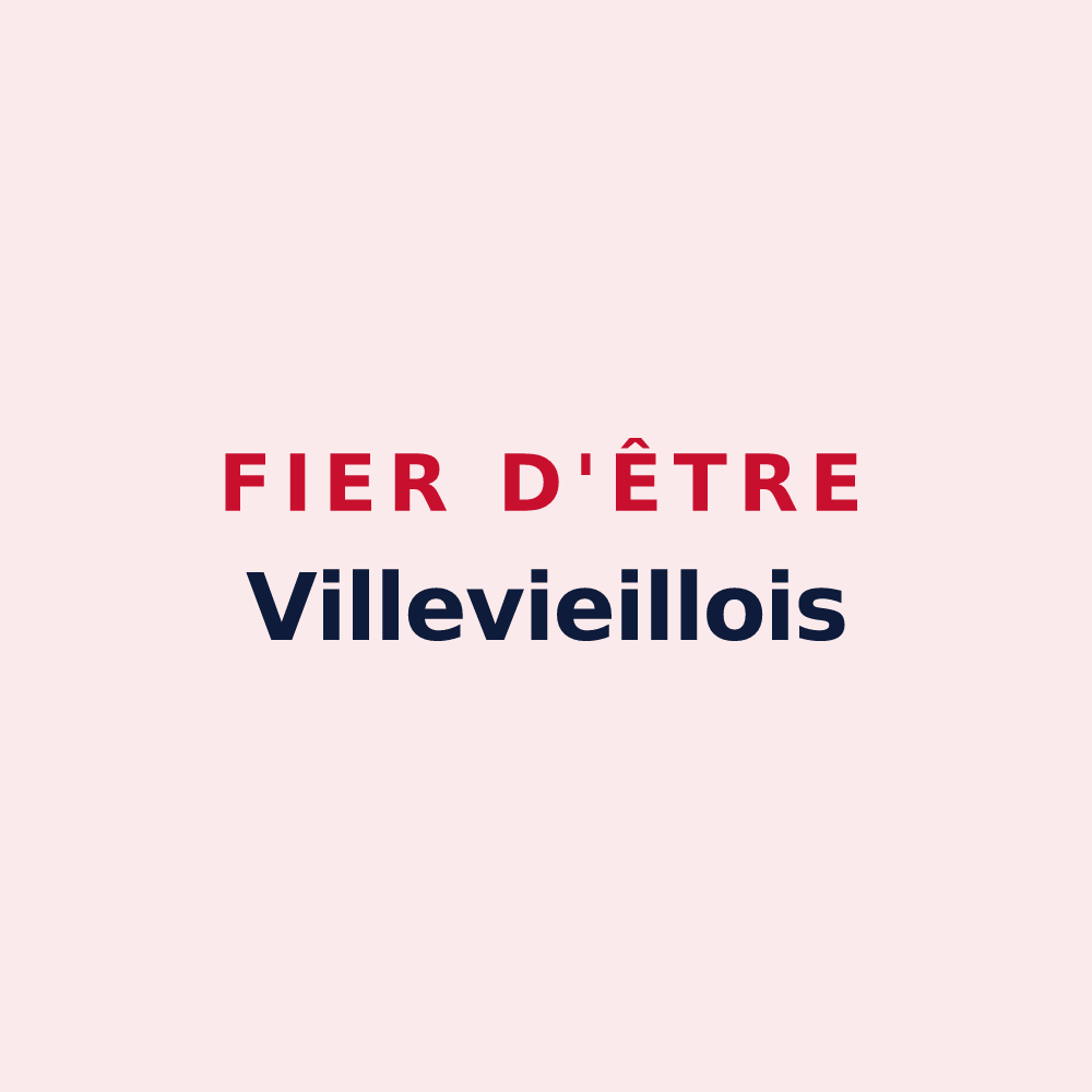 Magnet « Fier d'être Villevieillois » — design pour Villevieille