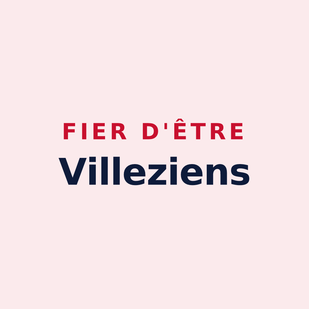 Magnet « Fier d'être Villeziens » — design pour Villez-sur-le-Neubourg