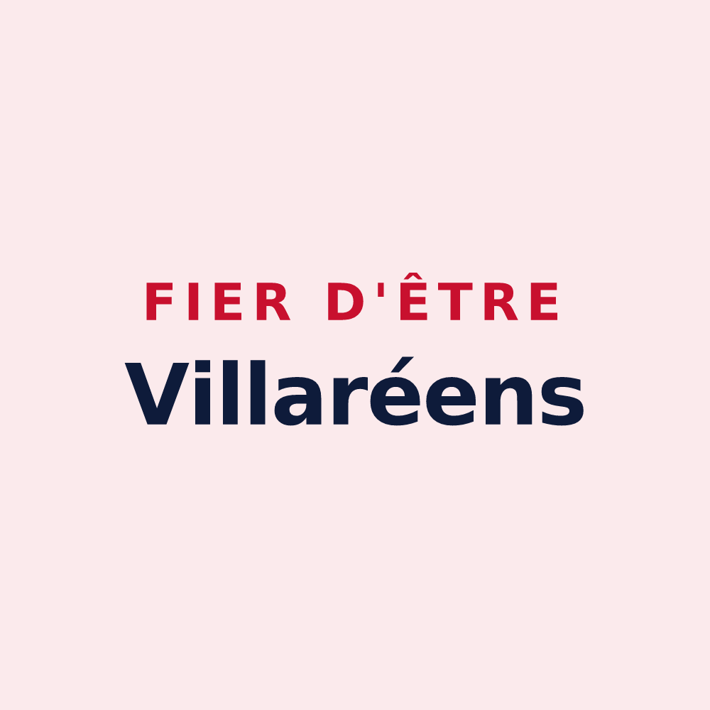 Magnet « Fier d'être Villaréens » — design pour Villiers