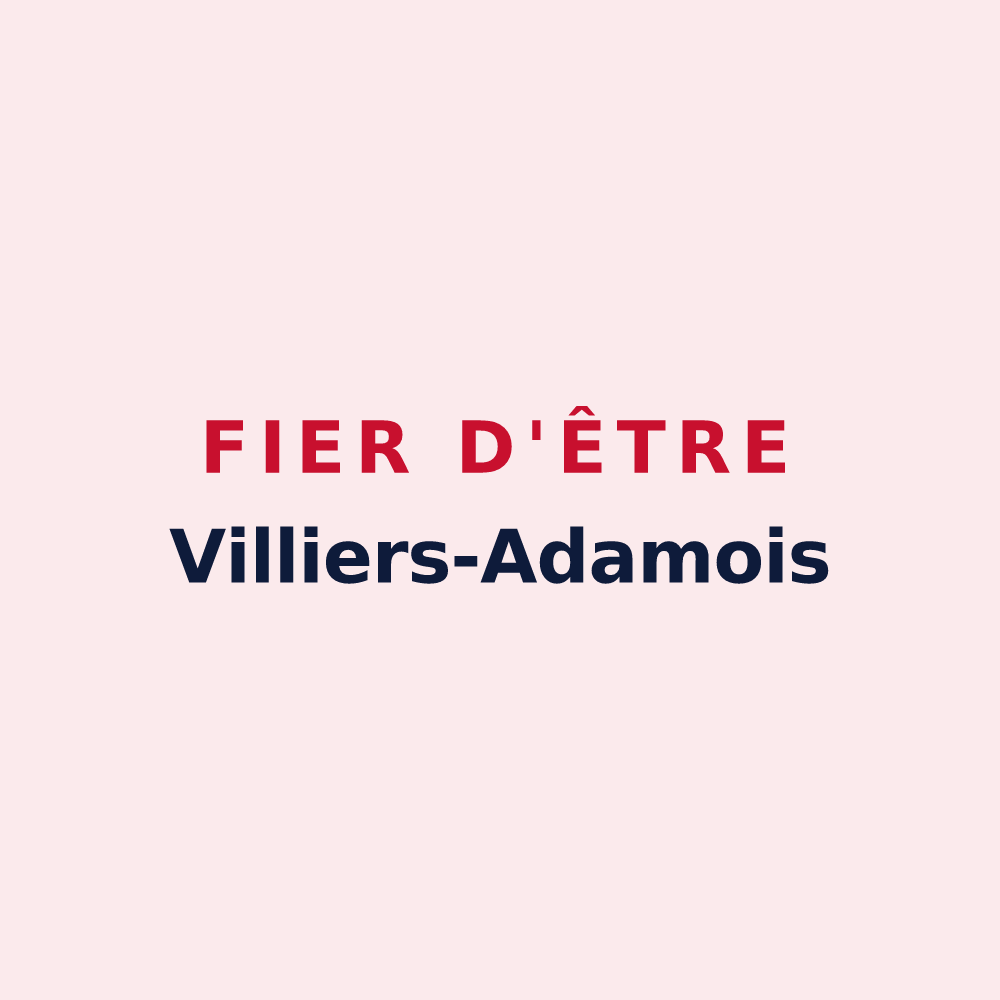 Magnet « Fier d'être Villiers-Adamois » — design pour Villiers-Adam