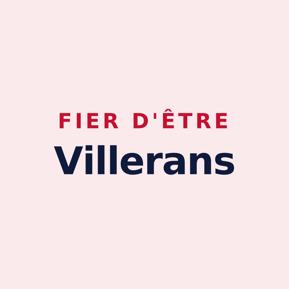Magnet « Fier d'être Villerans » — design pour Villiers-aux-Corneilles