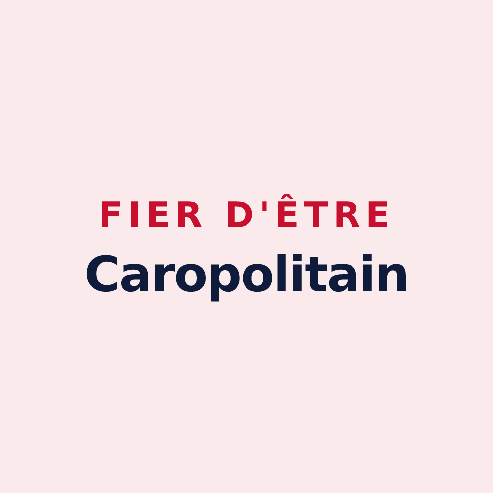 Magnet « Fier d'être Caropolitain » — design pour Villiers-Charlemagne