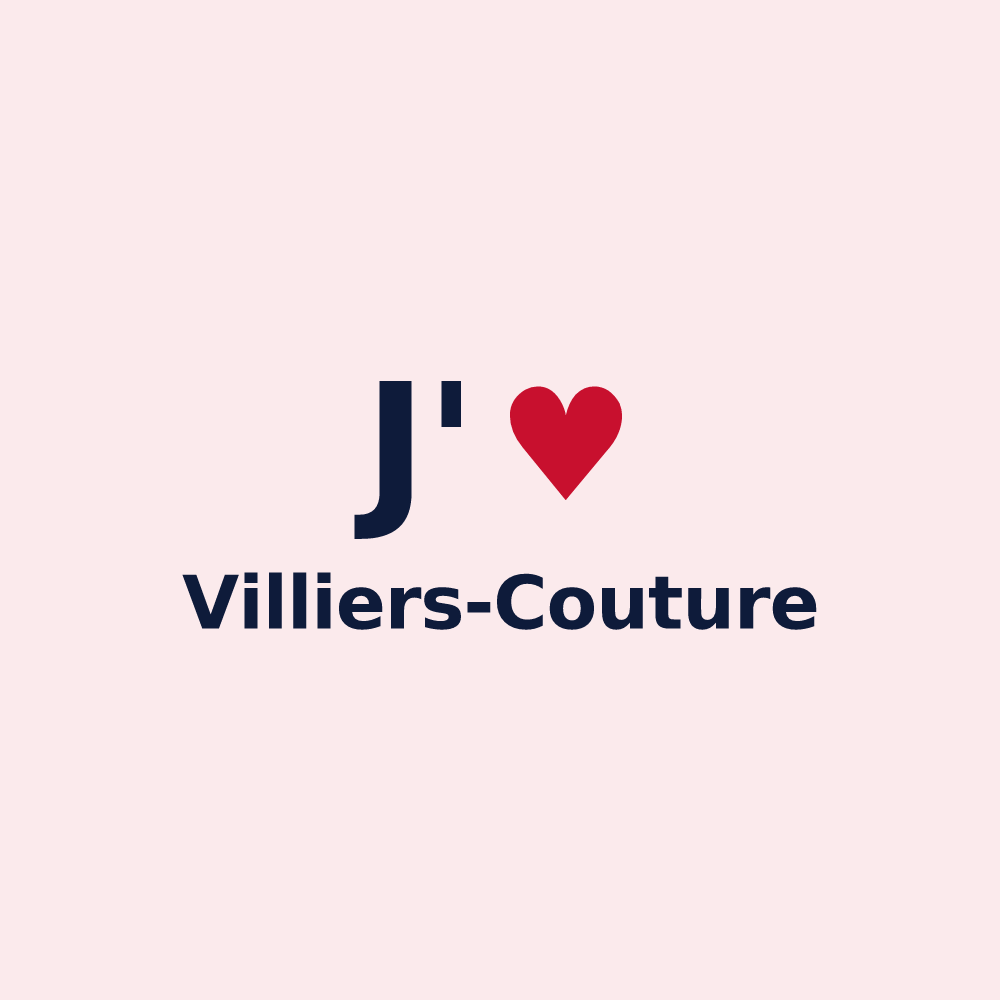 Magnet personnalisé Villiers-Couture — design J'aime Villiers-Couture