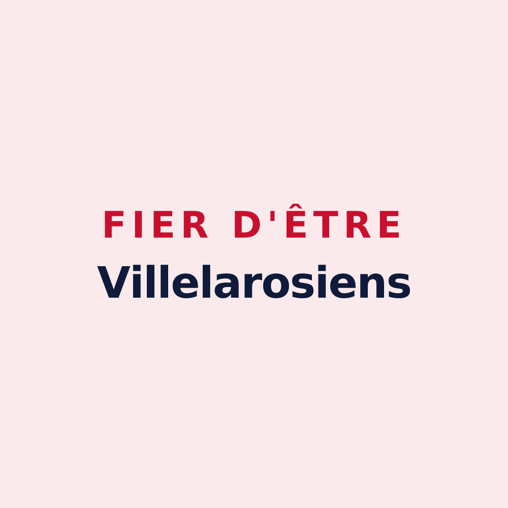 Magnet « Fier d'être Villelarosiens » — design pour Villiers-le-Roux