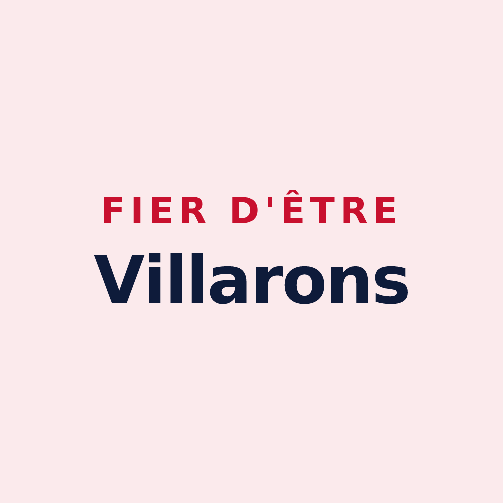 Magnet « Fier d'être Villarons » — design pour Villiers-sous-Grez
