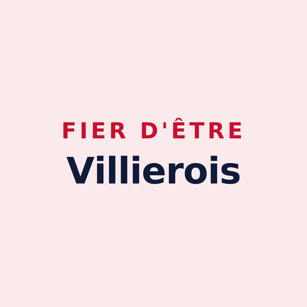 Magnet « Fier d'être Villierois » — design pour Villiers-sur-Yonne