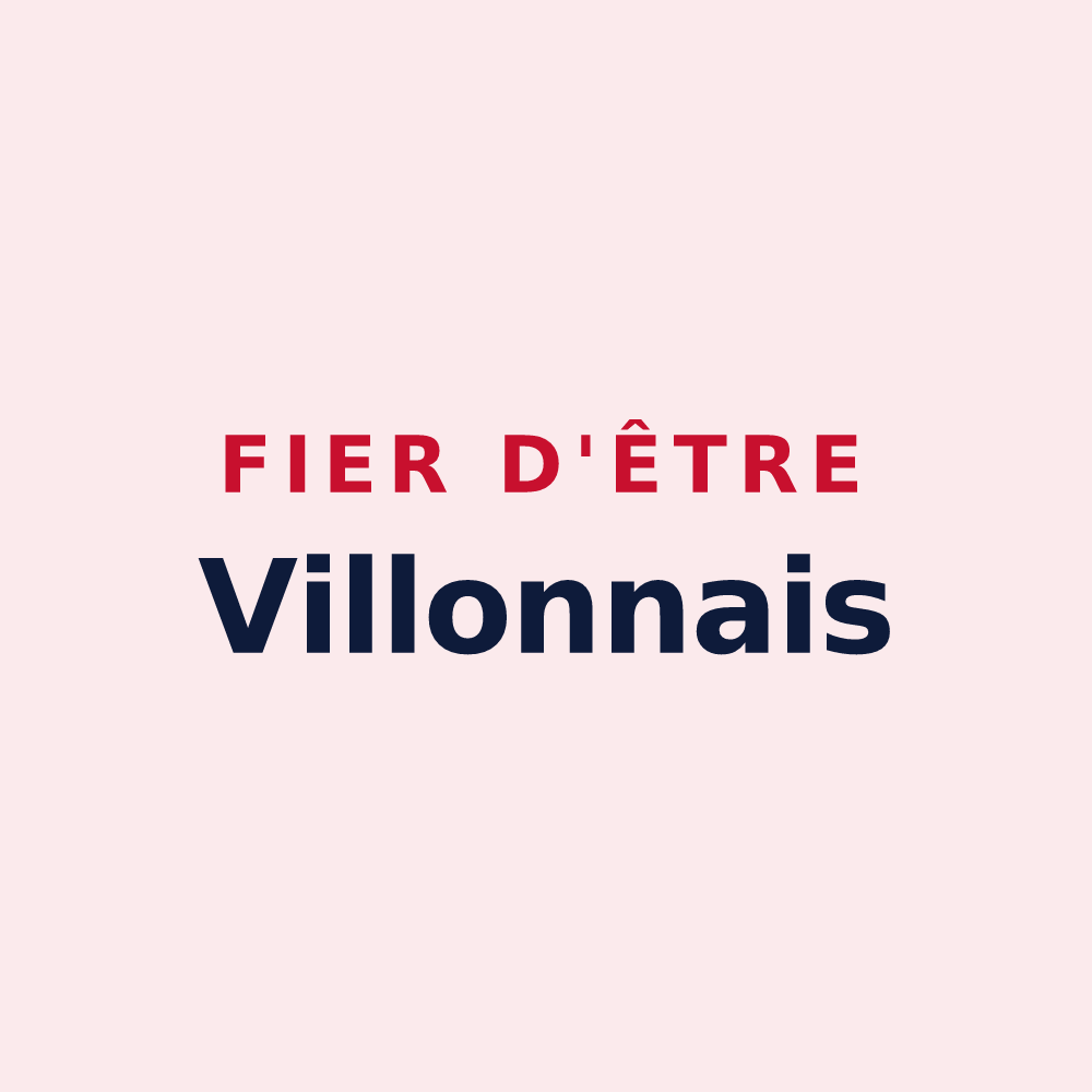 Magnet « Fier d'être Villonnais » — design pour Villons-les-Buissons