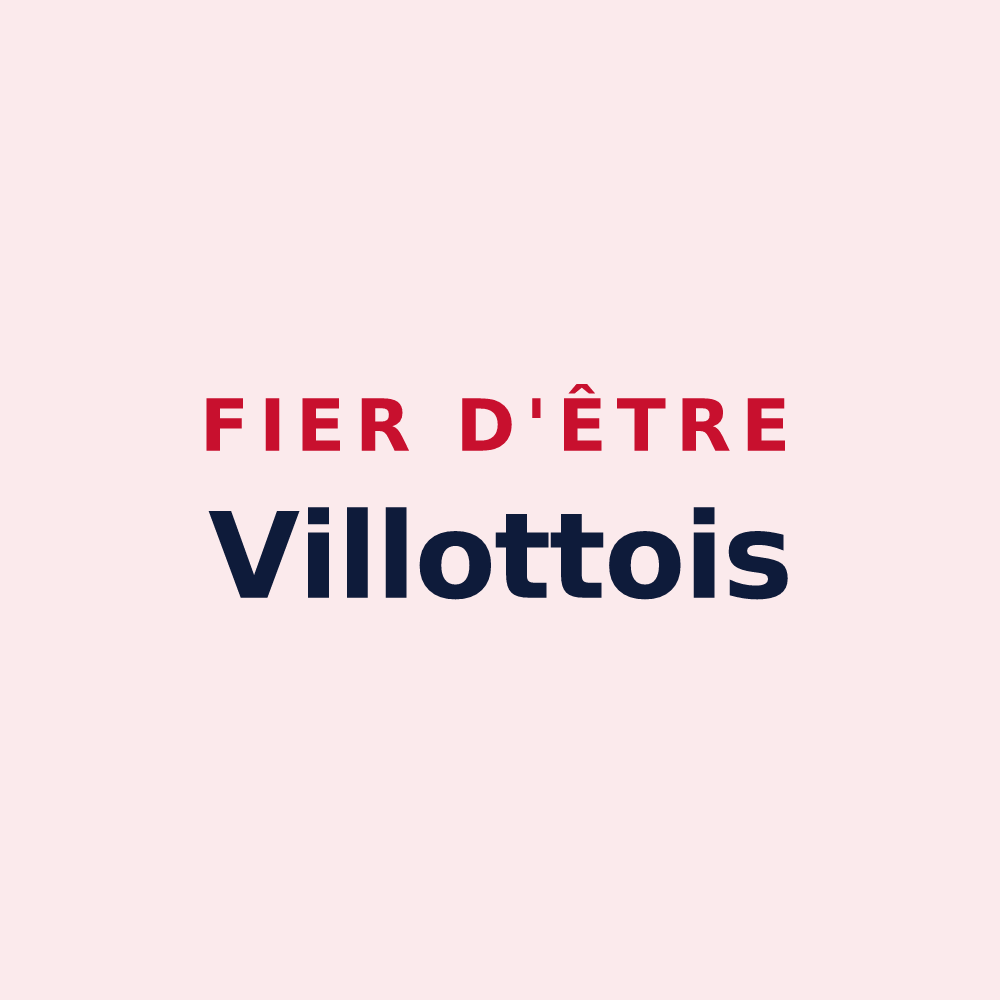 Magnet « Fier d'être Villottois » — design pour Villotte