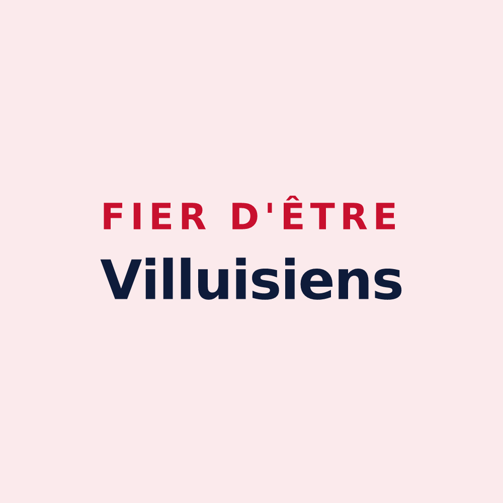 Magnet « Fier d'être Villuisiens » — design pour Villuis