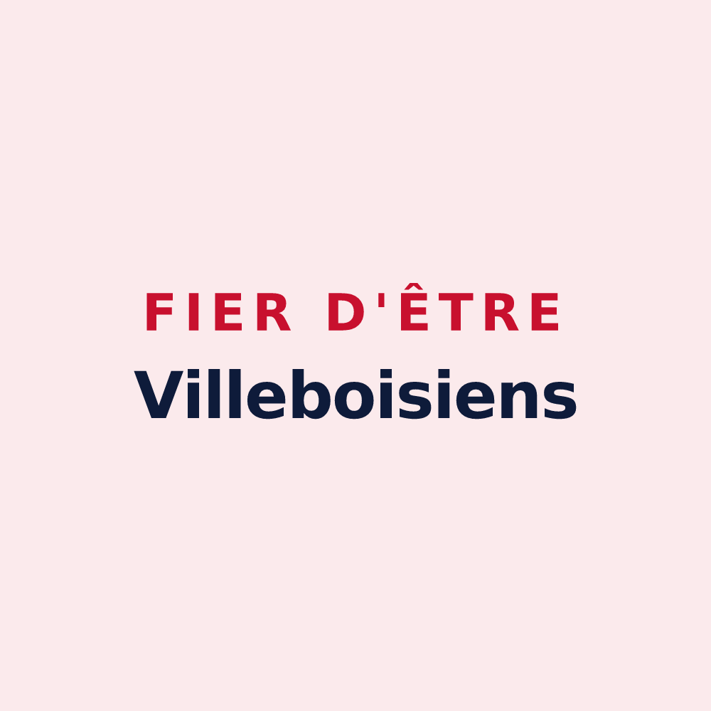 Magnet « Fier d'être Villeboisiens » — design pour Villy-le-Bois