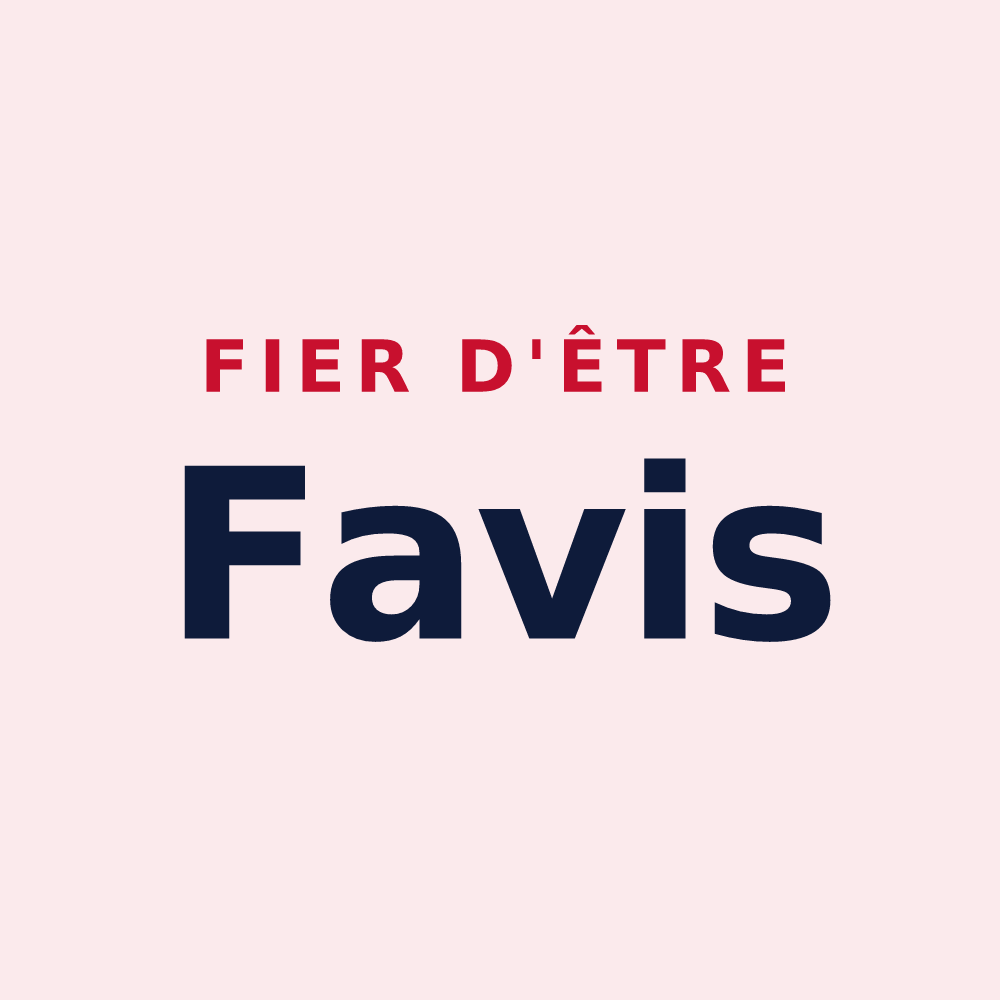 Magnet « Fier d'être Favis » — design pour Villy-le-Bouveret