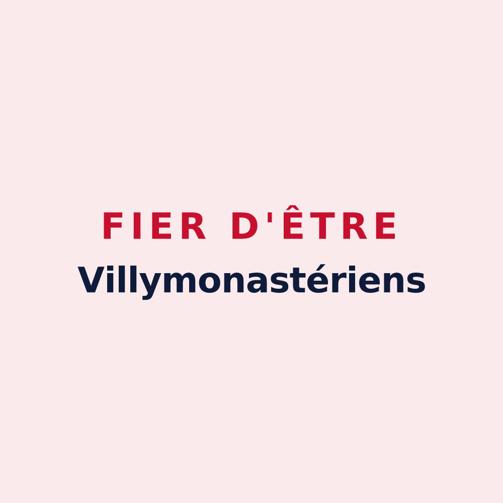 Magnet « Fier d'être Villymonastériens » — design pour Villy-le-Moutier