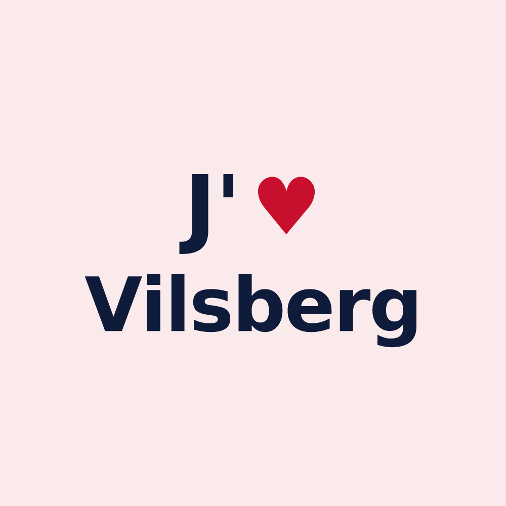 Magnet personnalisé Vilsberg — design J'aime Vilsberg