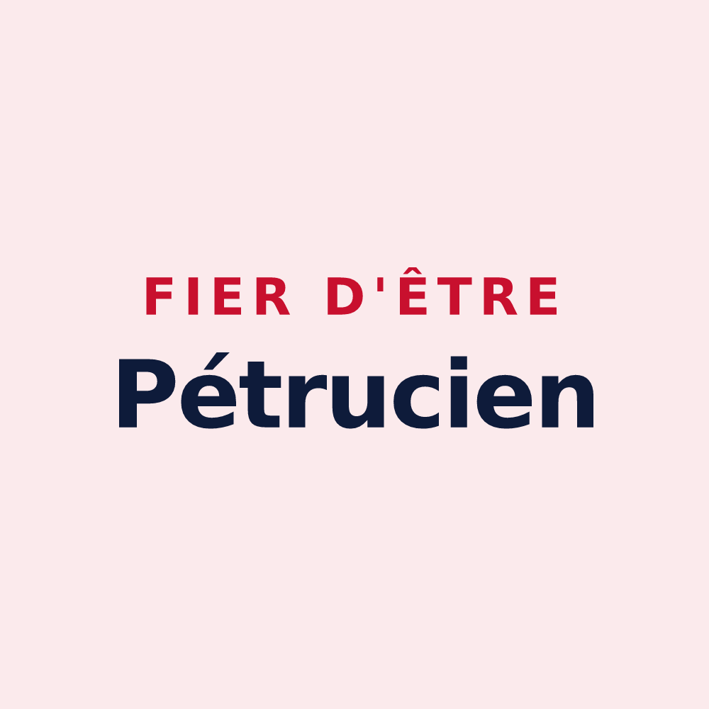 Magnet « Fier d'être Pétrucien » — design pour Vimartin-sur-Orthe