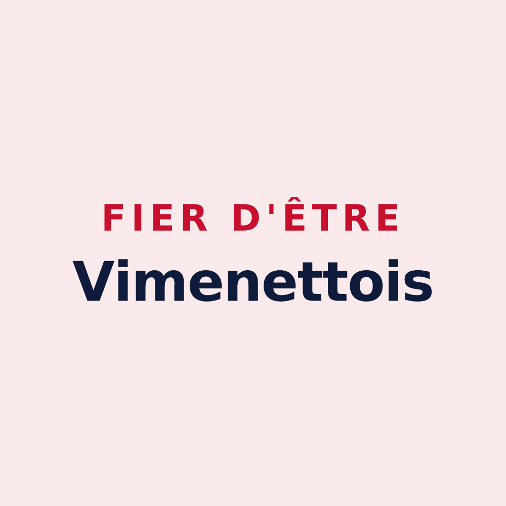 Magnet « Fier d'être Vimenettois » — design pour Vimenet