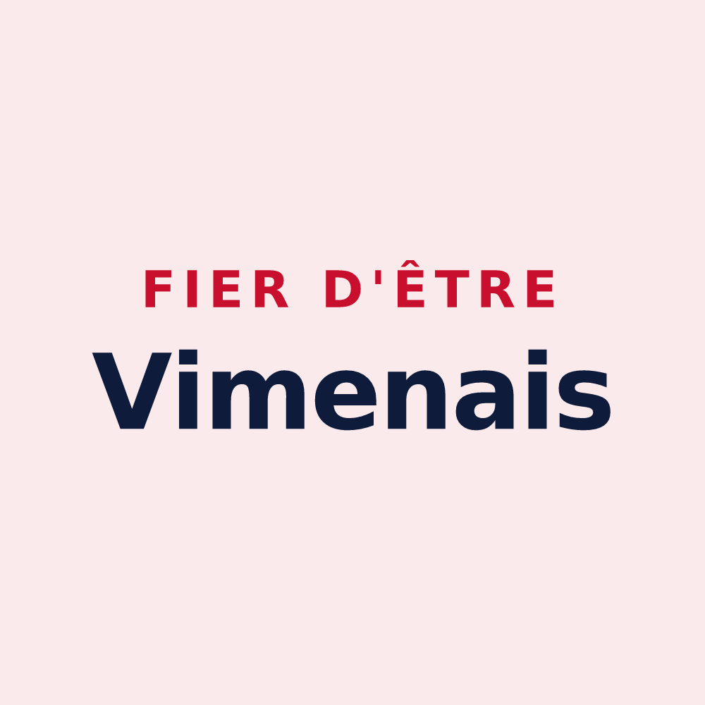 Magnet « Fier d'être Vimenais » — design pour Vimines