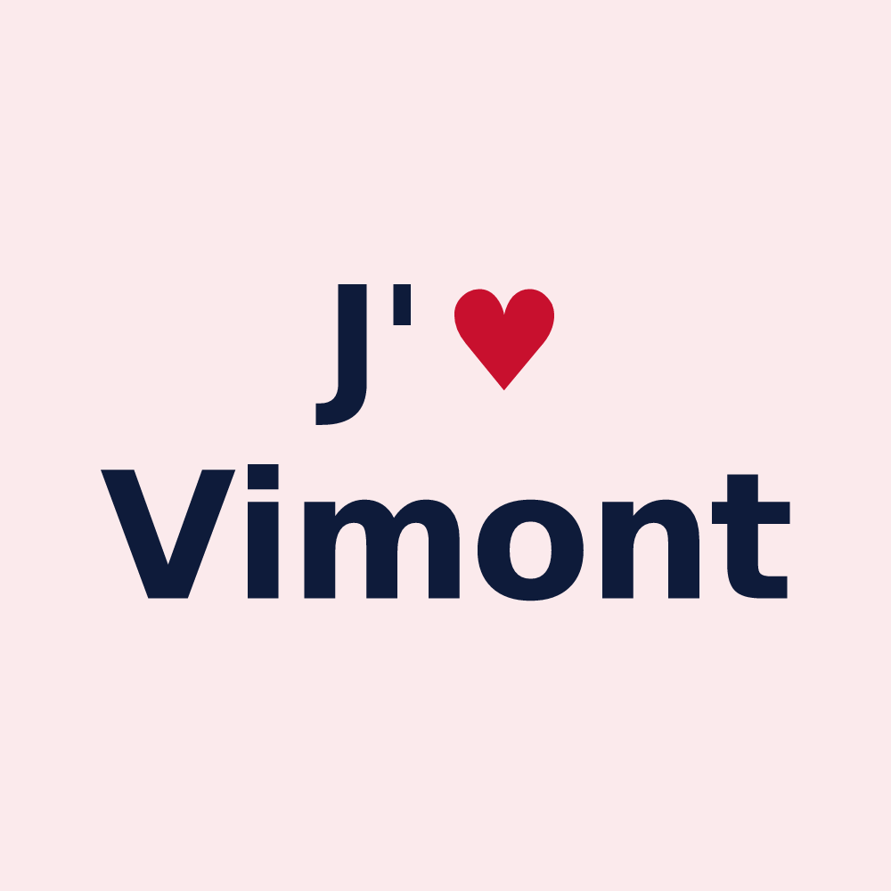 Magnet personnalisé Vimont — design J'aime Vimont