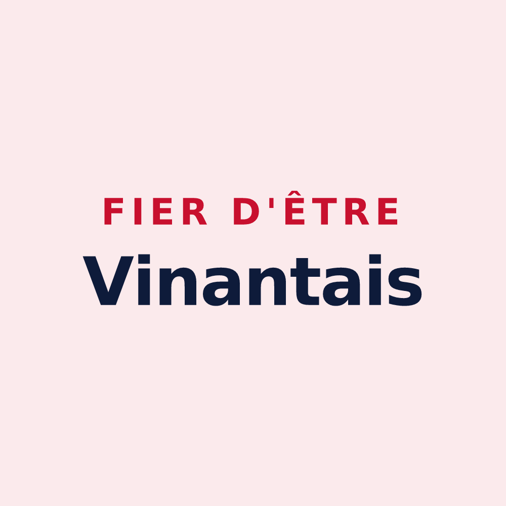 Magnet « Fier d'être Vinantais » — design pour Vinantes