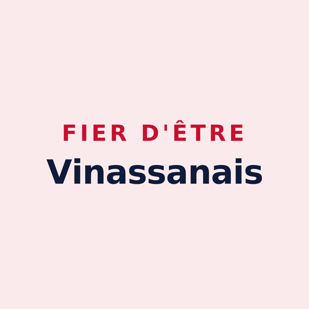 Magnet « Fier d'être Vinassanais » — design pour Vinassan