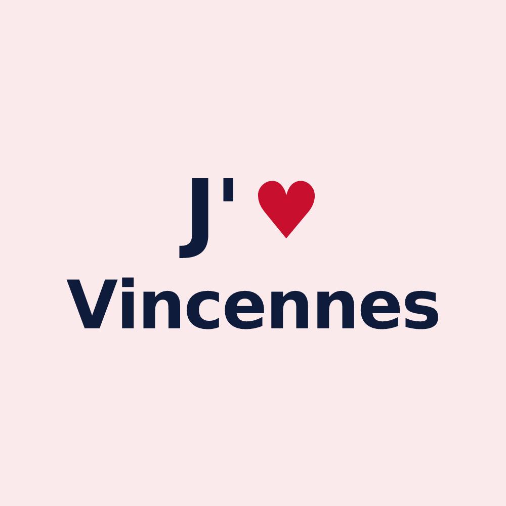 Magnet personnalisé Vincennes — design J'aime Vincennes