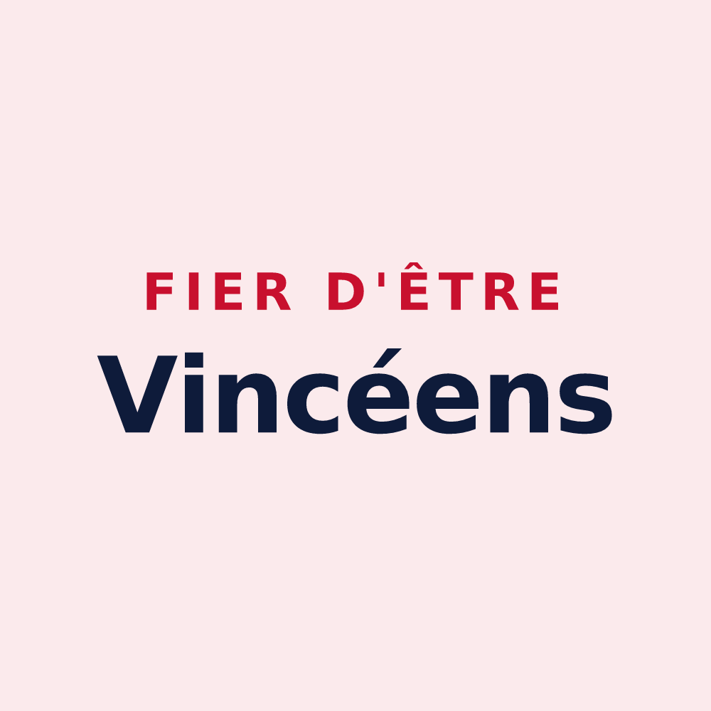 Magnet « Fier d'être Vincéens » — design pour Vincey