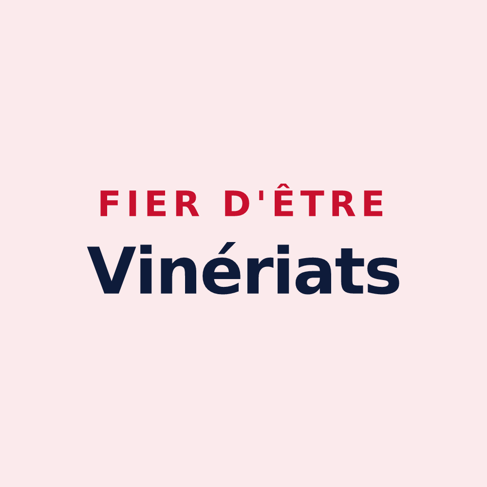 Magnet « Fier d'être Vinériats » — design pour Vinets