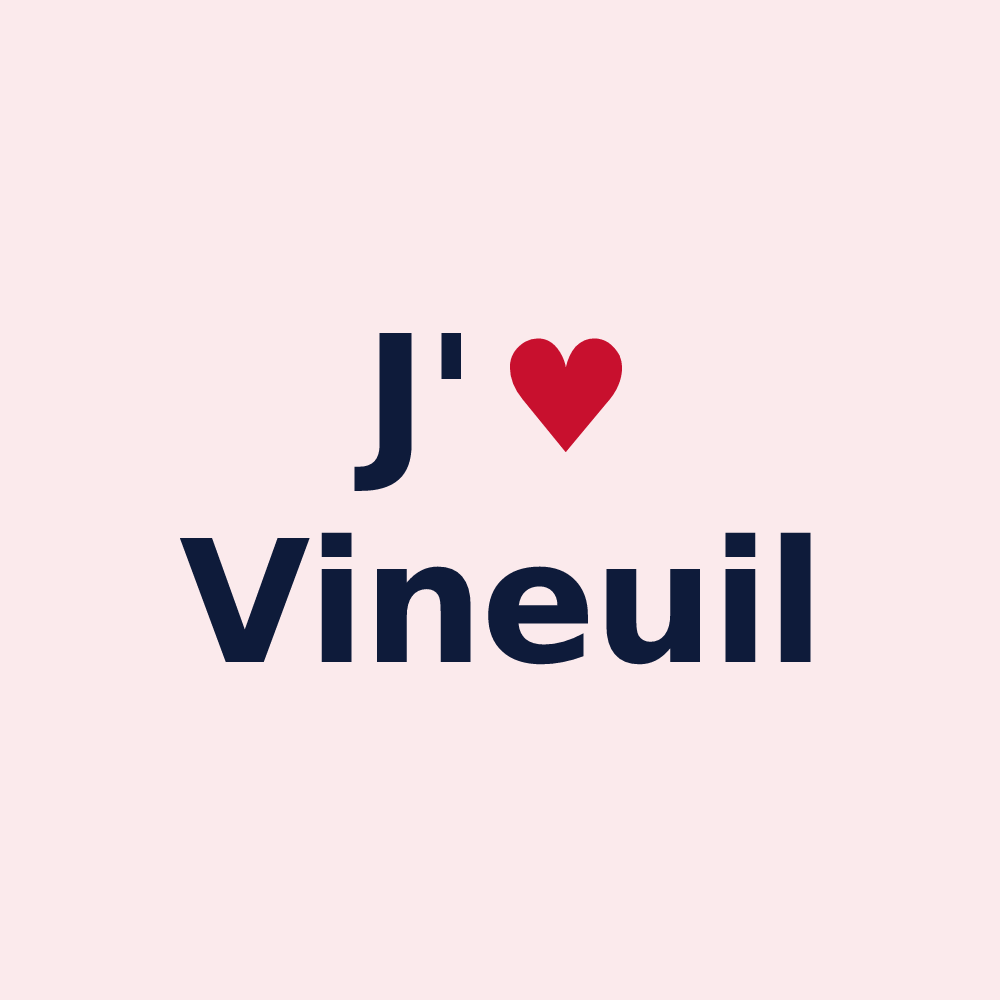Magnet personnalisé Vineuil — design J'aime Vineuil