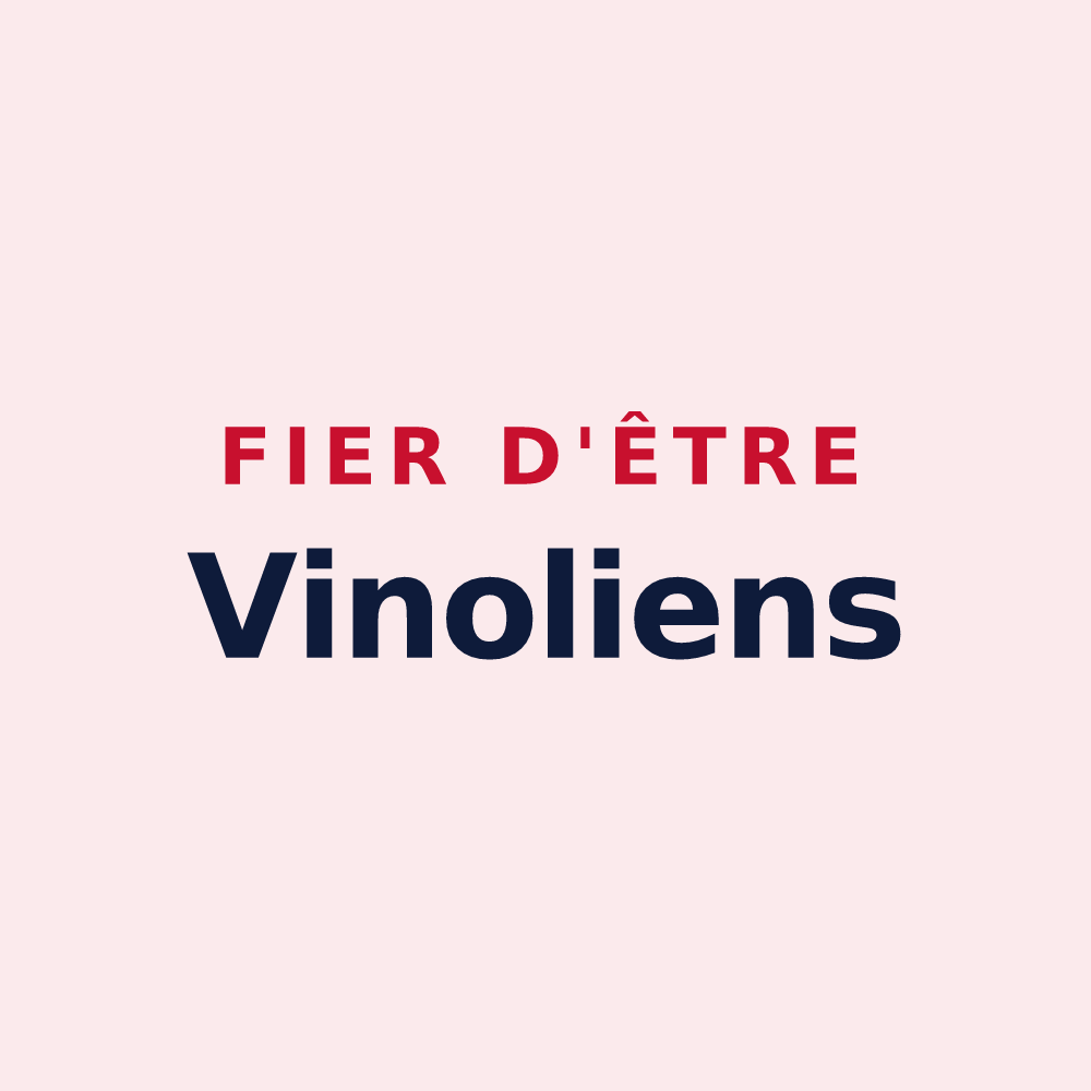 Magnet « Fier d'être Vinoliens » — design pour Vineuil