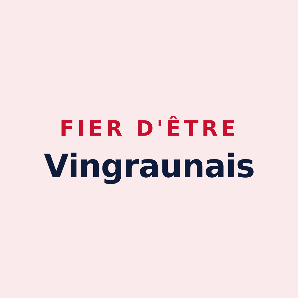 Magnet « Fier d'être Vingraunais » — design pour Vingrau