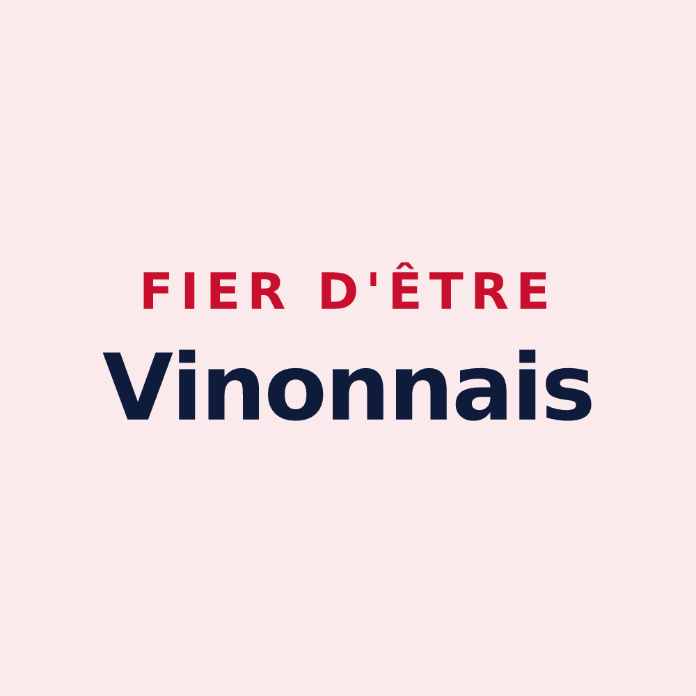 Magnet « Fier d'être Vinonnais » — design pour Vinon-sur-Verdon
