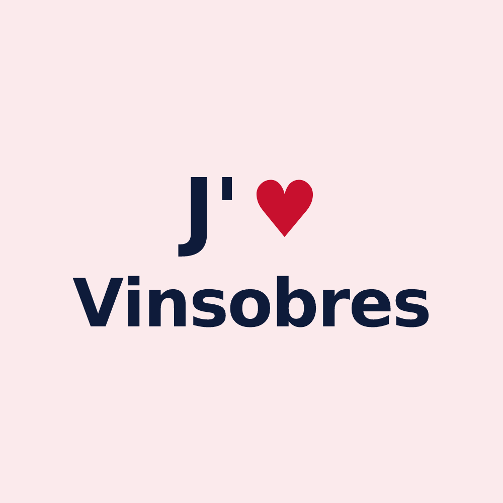 Magnet personnalisé Vinsobres — design J'aime Vinsobres