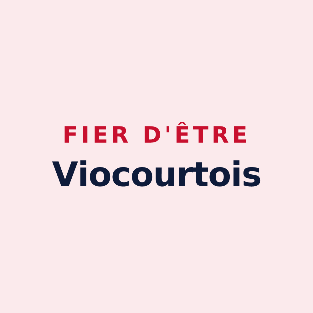 Magnet « Fier d'être Viocourtois » — design pour Viocourt