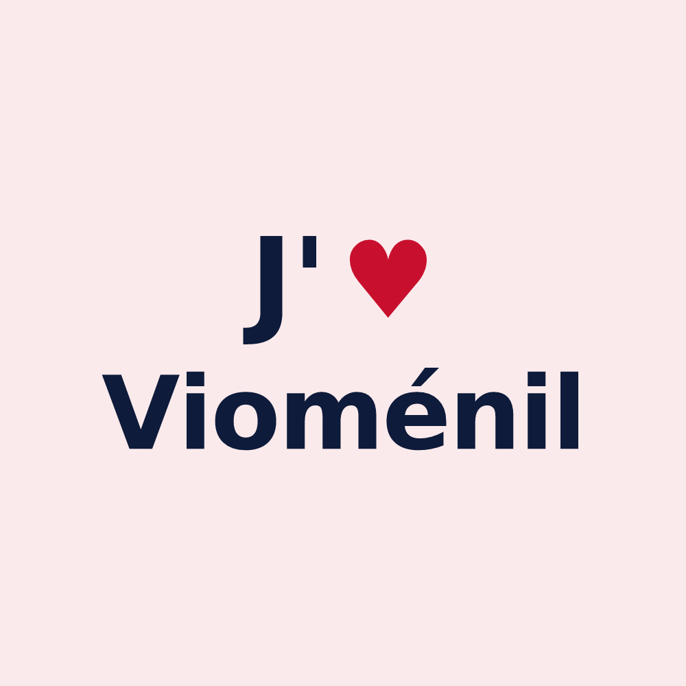 Magnet personnalisé Vioménil — design J'aime Vioménil