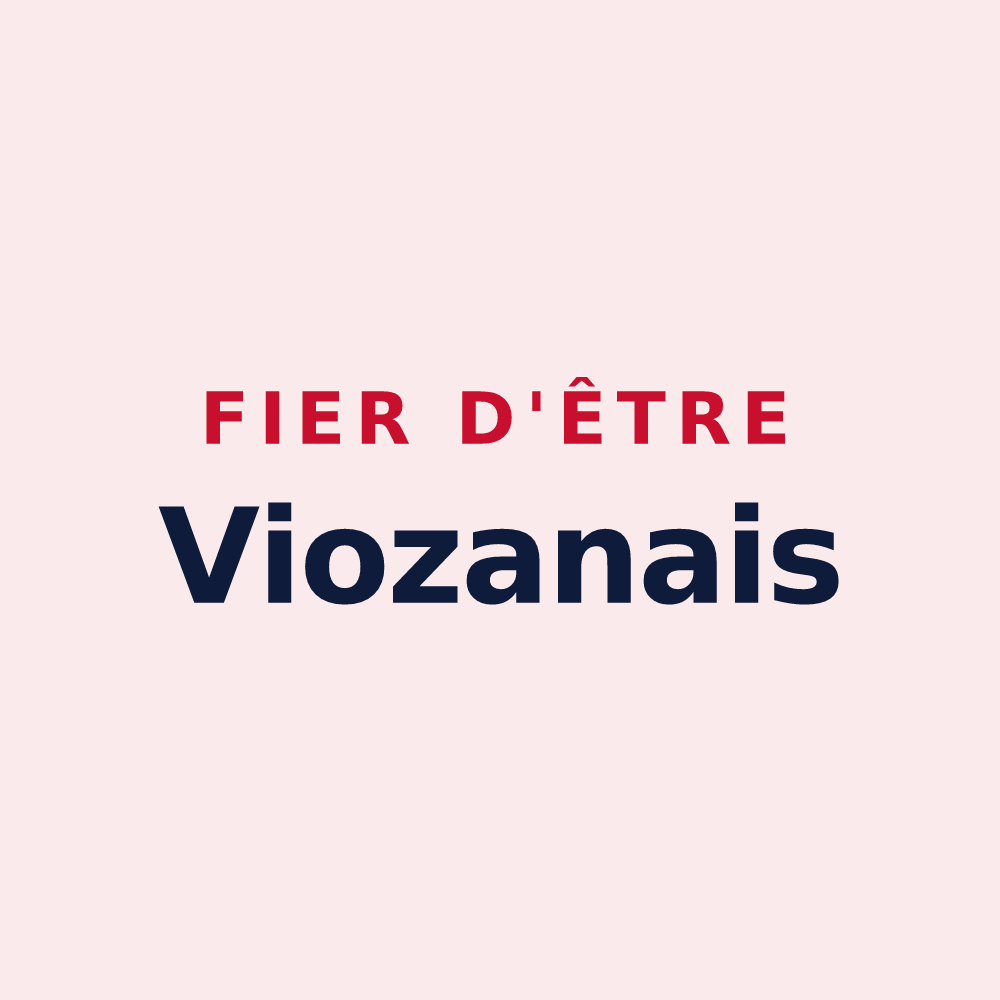Magnet « Fier d'être Viozanais » — design pour Viozan
