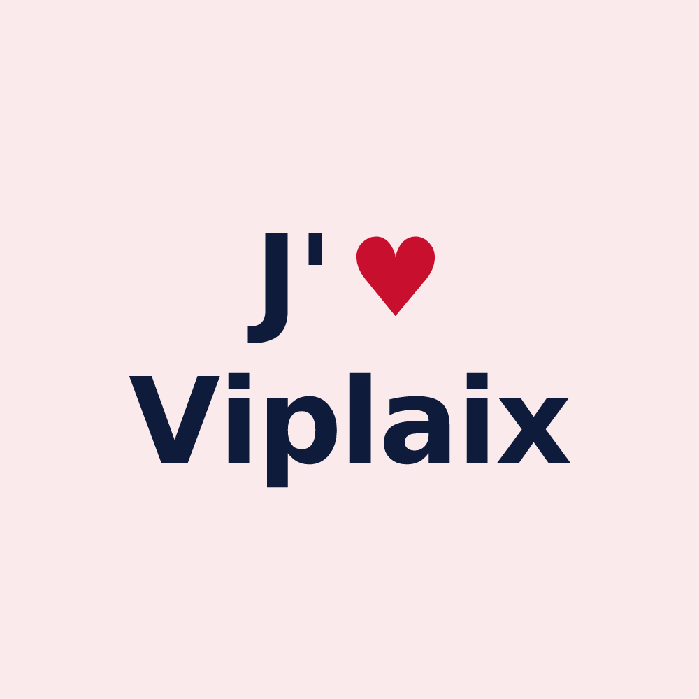 Magnet personnalisé Viplaix — design J'aime Viplaix