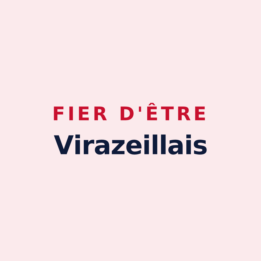 Magnet « Fier d'être Virazeillais » — design pour Virazeil