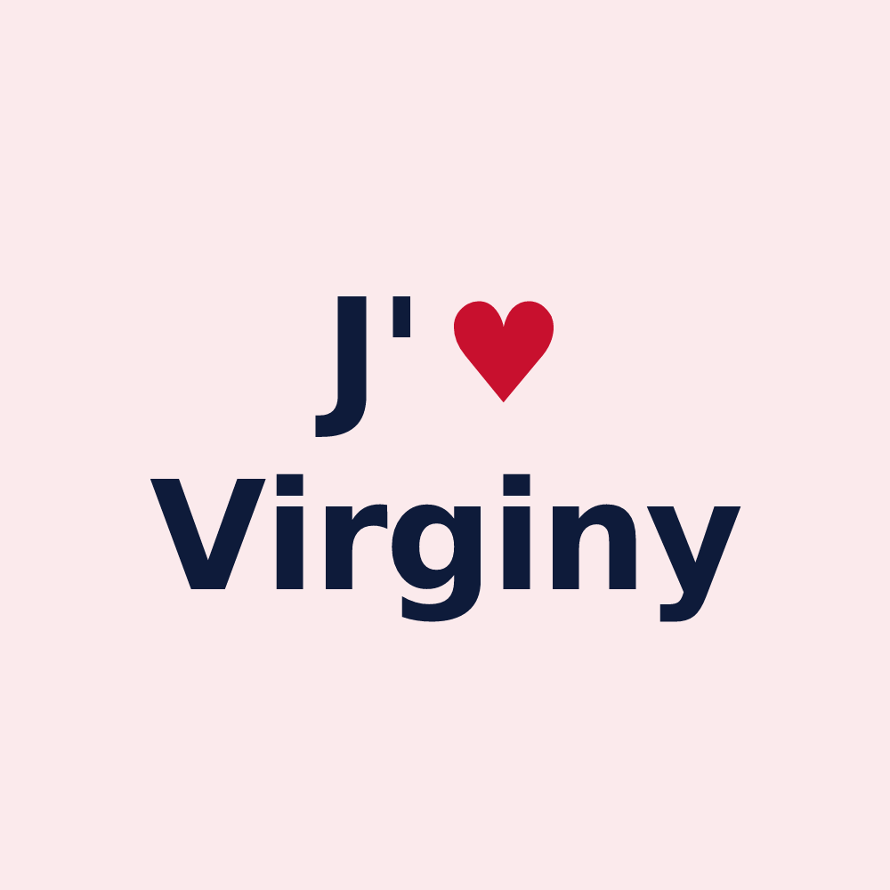 Magnet personnalisé Virginy — design J'aime Virginy