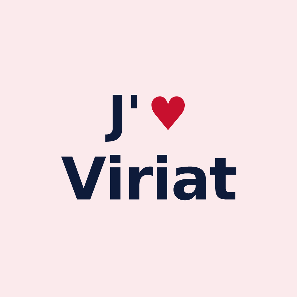 Magnet personnalisé Viriat — design J'aime Viriat