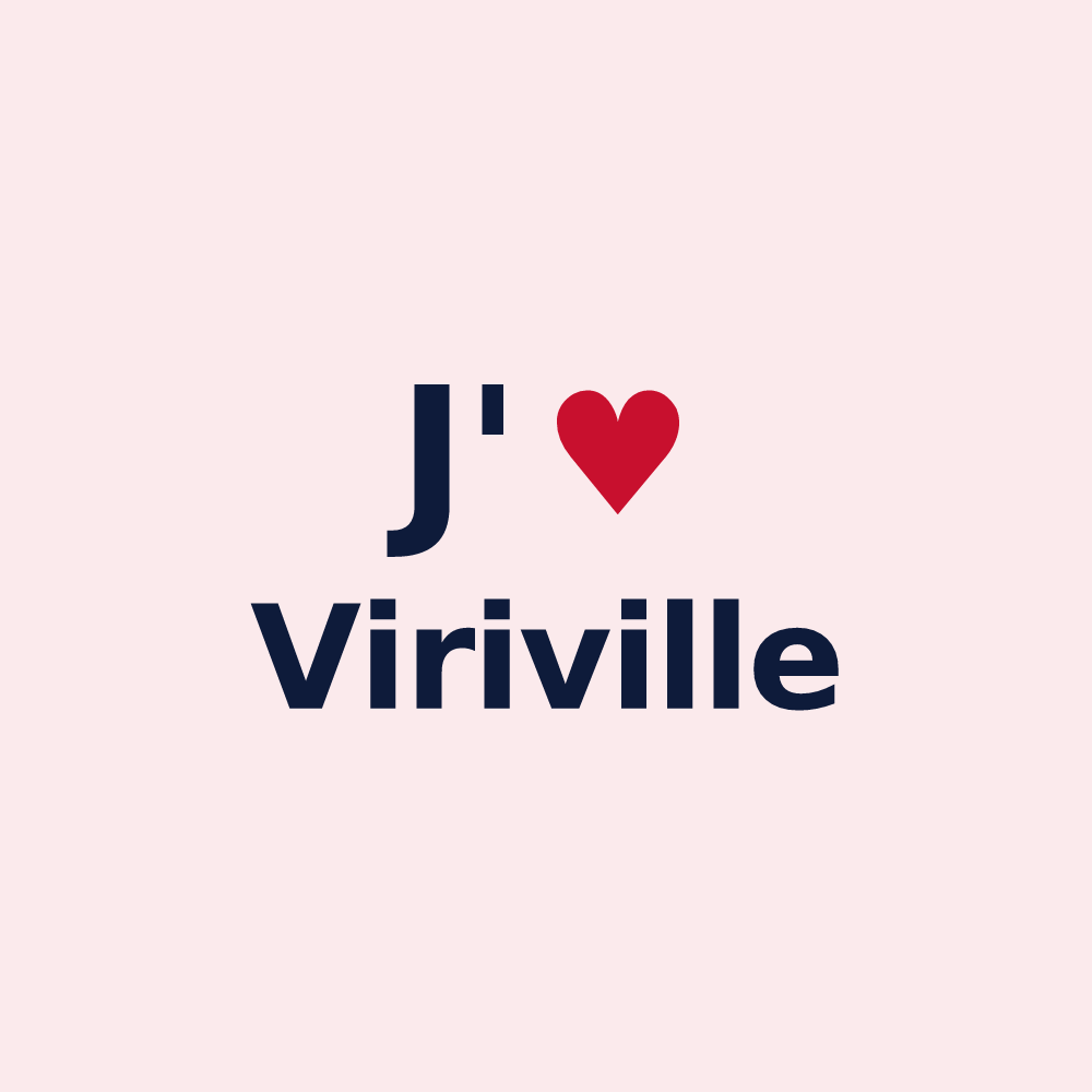 Magnet personnalisé Viriville — design J'aime Viriville