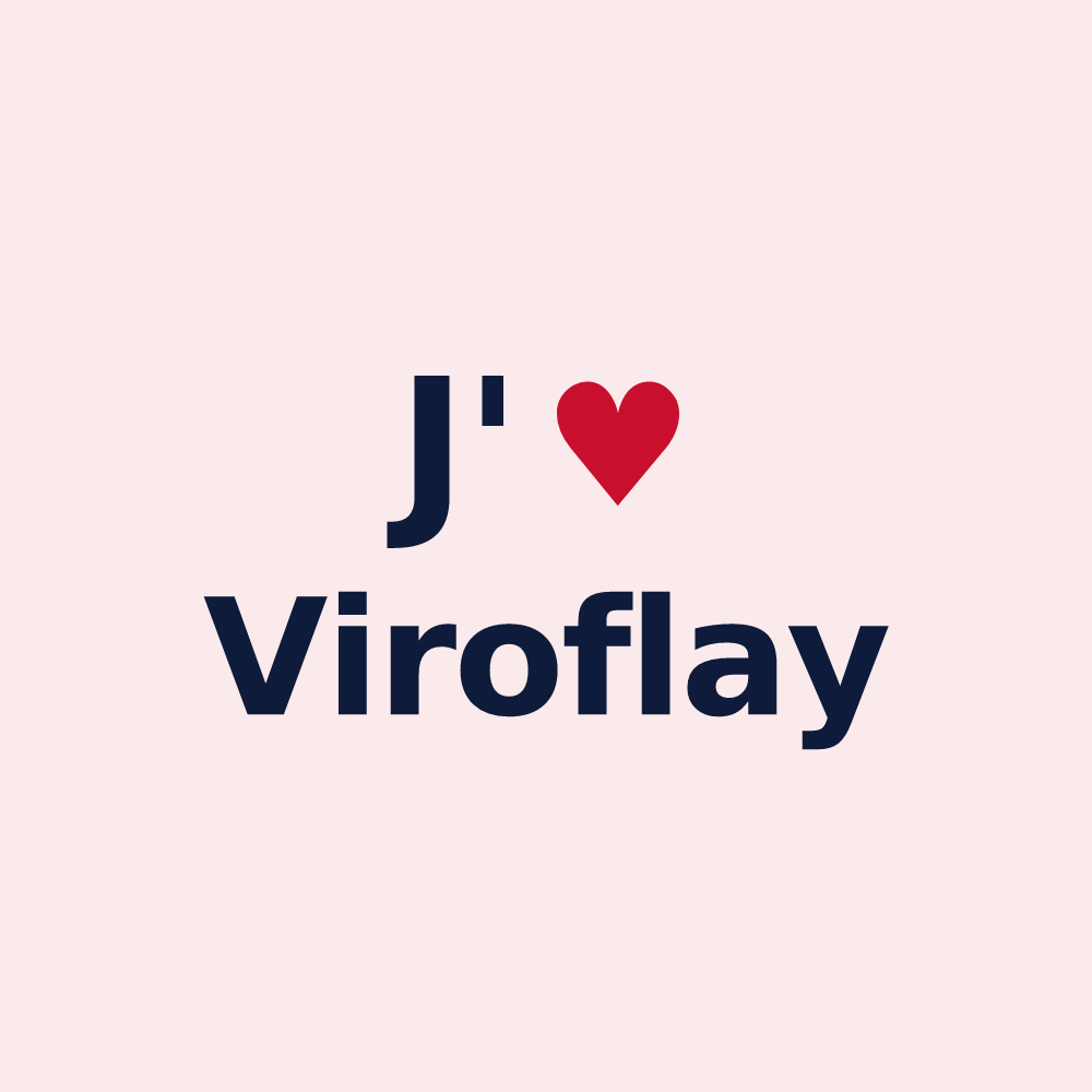 Magnet personnalisé Viroflay — design J'aime Viroflay