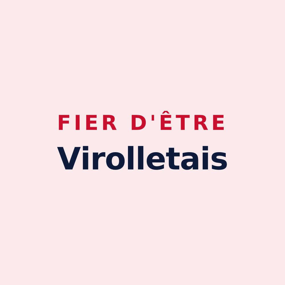 Magnet « Fier d'être Virolletais » — design pour Virollet